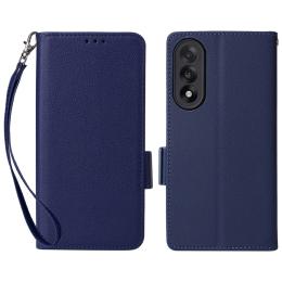  OnePlus Nord 5 5G Fodral Litchi Läder Mörk Blå - Teknikhallen.se