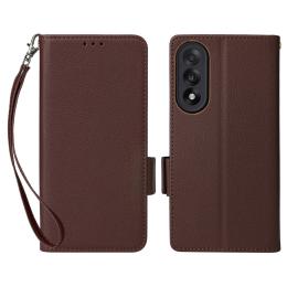  OnePlus Nord 5 5G Fodral Litchi Läder Brun - Teknikhallen.se