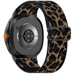  Galaxy Watch 8 46/44/40 mm Armband Justerbart Nylon Leopard - Teknikhallen.se