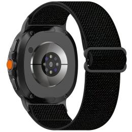  Galaxy Watch 8 46/44/40 mm Armband Justerbart Nylon Svart - Teknikhallen.se