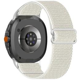  Galaxy Watch 8 46/44/40 mm Armband Justerbart Nylon Beige - Teknikhallen.se