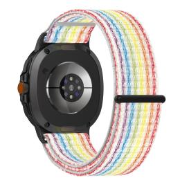  Galaxy Watch 8 46/44/40 mm Armband Nylon Loop Rainbow - Teknikhallen.se