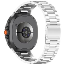  Galaxy Watch 8 46/44/40 mm Armband Rostfritt Stål Silver - Teknikhallen.se
