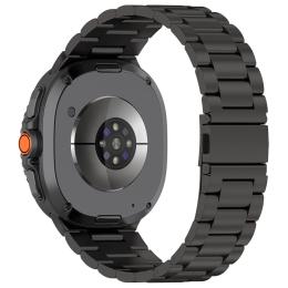  Galaxy Watch 8 46/44/40 mm Armband Rostfritt Stål Svart - Teknikhallen.se