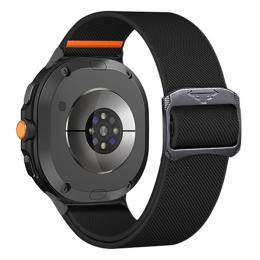  Galaxy Watch 8 46/44/40 mm Armband Justerbart Nylon Svart - Teknikhallen.se