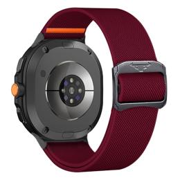  Galaxy Watch 8 46/44/40 mm Armband Justerbart Nylon Vinröd - Teknikhallen.se