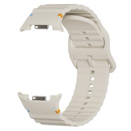 KALEBOL KALEBOL Galaxy Watch 8 46/44/40 mm Armband Wave Beige - Teknikhallen.se