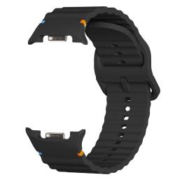 KALEBOL KALEBOL Galaxy Watch 8 46/44/40 mm Armband Wave Svart - Teknikhallen.se