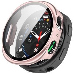  Samsung Galaxy Watch 8 44 mm Skal Med Skärmskydd Rosa - Teknikhallen.se