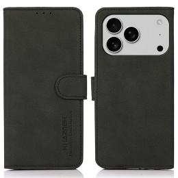 KHAZNEH KHAZNEH iPhone 17 Pro Fodral Läder Svart - Teknikhallen.se