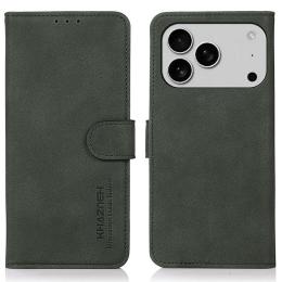 KHAZNEH KHAZNEH iPhone 17 Pro Fodral Läder Grön - Teknikhallen.se