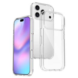  iPhone 17 Pro Skal Shockproof Hybrid Transparent - Teknikhallen.se