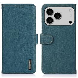KHAZNEH KHAZNEH iPhone 17 Pro Fodral Äkta Läder Grön - Teknikhallen.se