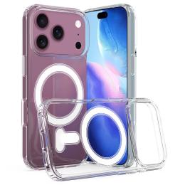  iPhone 17 Pro Skal MagSafe TPU / Akryl Transparent - Teknikhallen.se