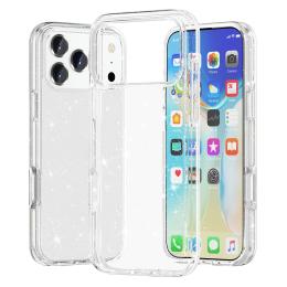  iPhone 17 Pro Skal Hybrid Glitter Vit - Teknikhallen.se
