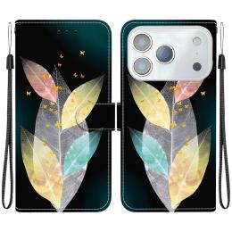  iPhone 17 Pro Fodral Med Tryck Färgglada Löv - Teknikhallen.se