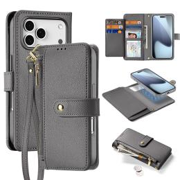 DUX DUCIS DUX DUCIS iPhone 17 Pro 2in1 Magnet Fodral Lawa Series Grå - Teknikhallen.se
