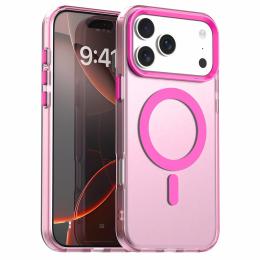  iPhone 17 Pro Skal MagSafe Hybrid Rosa - Teknikhallen.se