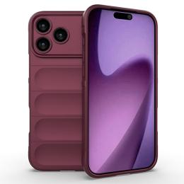  iPhone 17 Pro Skal Magic Shield Vinröd - Teknikhallen.se