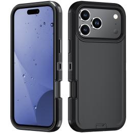  iPhone 17 Pro Skal Extreme Shockproof Hybrid Svart - Teknikhallen.se