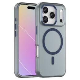  iPhone 17 Pro Skal MagSafe Hybrid Matt Mörk Blå - Teknikhallen.se