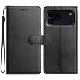  iPhone 17 Pro Max Fodral Läder Svart - Teknikhallen.se