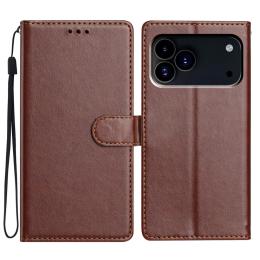  iPhone 17 Pro Max Fodral Läder Brun - Teknikhallen.se