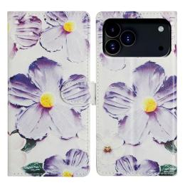  iPhone 17 Pro Max Fodral Med Tryck Lila Blommor - Teknikhallen.se