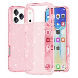  iPhone 17 Pro Max Skal Glitter Rosa - Teknikhallen.se