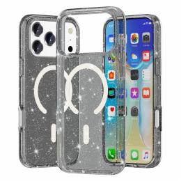  iPhone 17 Pro Max Skal MagSafe Glitter Svart - Teknikhallen.se
