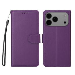  iPhone 17 Pro Max Fodral RFID Läder Lila - Teknikhallen.se