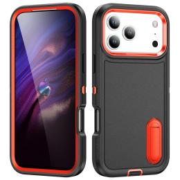  iPhone 17 Pro Max Skal Extreme Shockproof Hybrid Svart / Orange - Teknikhallen.se