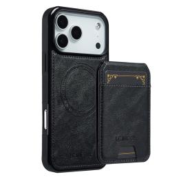 LC.IMEEKE LC.IMEEKE iPhone 17 Pro Max Skal Med Avtagbar Korthållare Läder - Teknikhallen.se