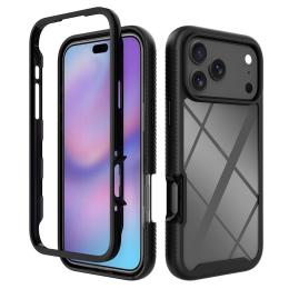  iPhone 17 Pro Max Skal Hybrid Shockproof Svart - Teknikhallen.se