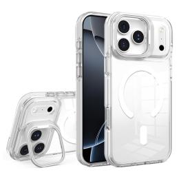  iPhone 17 Pro Max Skal MagSafe Kickstand Transparent / Vit - Teknikhallen.se