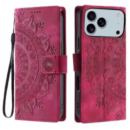  iPhone 17 Pro Max Fodral Mandala Läder Rosa - Teknikhallen.se