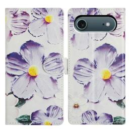  iPhone 17 Air Fodral Med Tryck Lila Blommor - Teknikhallen.se