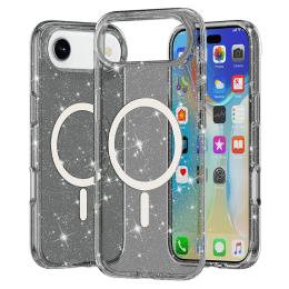 iPhone 17 Air Skal MagSafe Glitter Svart - Teknikhallen.se