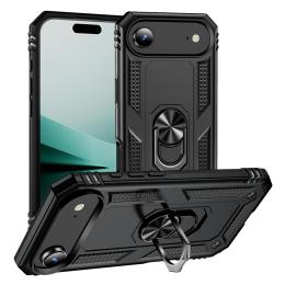  iPhone 17 Air Skal Shockproof Hybrid Ring Svart - Teknikhallen.se
