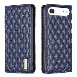 BINFEN BINFEN iPhone 17 Air Fodral Diamond Flip Läder Blå - Teknikhallen.se