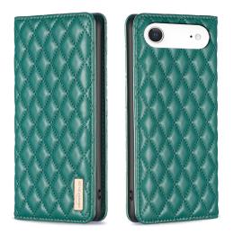 BINFEN BINFEN iPhone 17 Air Fodral Diamond Flip Läder Grön - Teknikhallen.se