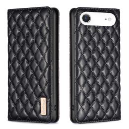 BINFEN BINFEN iPhone 17 Air Fodral Diamond Flip Läder Svart - Teknikhallen.se