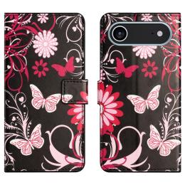  iPhone 17 Air Fodral Med Tryck Blommor / Fjärilar - Teknikhallen.se