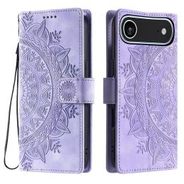  iPhone 17 Air Fodral Mandala Läder Lila - Teknikhallen.se