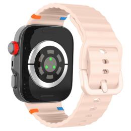  Huawei Watch Fit 4 Pro / 4 / 3 Klockarmband Wave Silikon Rosa - Teknikhallen.se