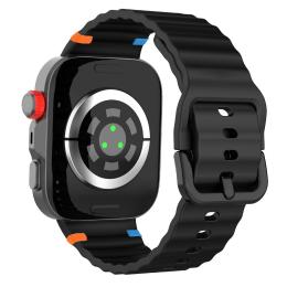  Huawei Watch Fit 4 Pro / 4 / 3 Klockarmband Wave Silikon Svart - Teknikhallen.se