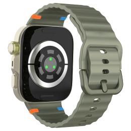  Huawei Watch Fit 4 Pro / 4 / 3 Klockarmband Wave Silikon Grön - Teknikhallen.se
