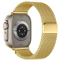  Apple Watch 38/40/41/42 mm Armband Milanese Guld - Teknikhallen.se