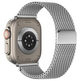  Apple Watch 38/40/41/42 mm Armband Milanese Silver - Teknikhallen.se