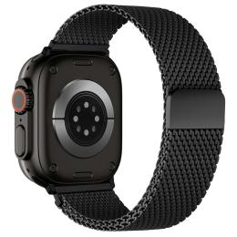  Apple Watch 38/40/41/42 mm Armband Milanese Svart - Teknikhallen.se